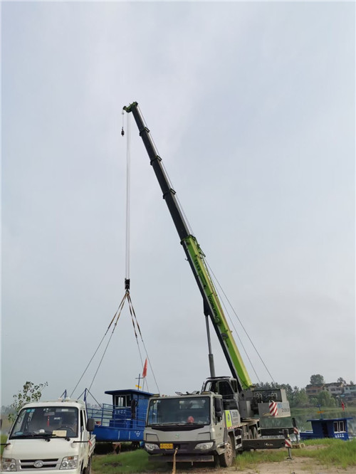 邢台县桥梁建设吊装案例